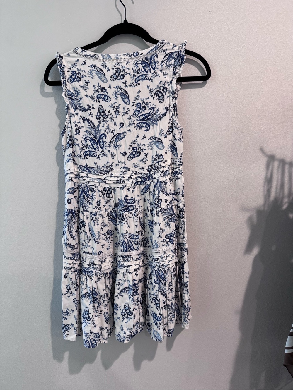 Lucky Blue & White Paisley Tie-Front Sundress - Picture 5 of 6